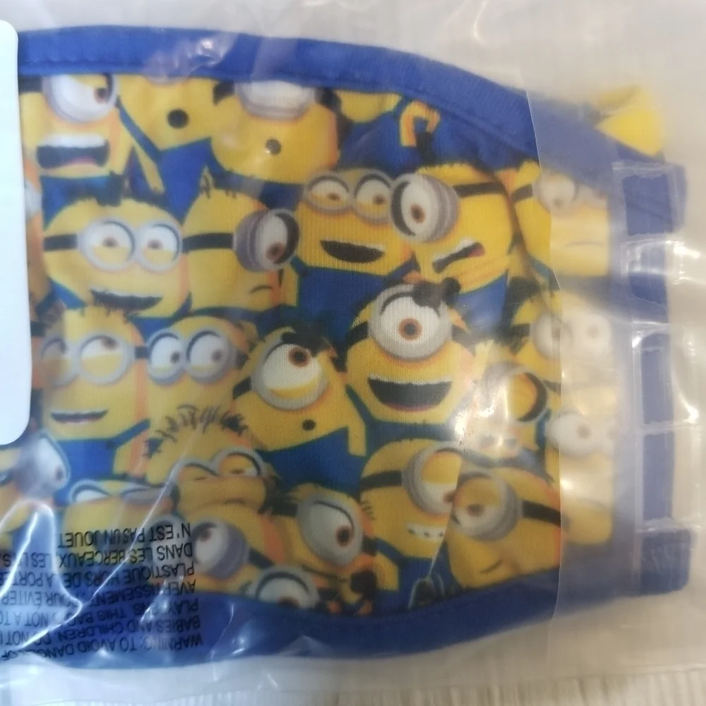 Kids Minions Face Mask (3 pack) NWT